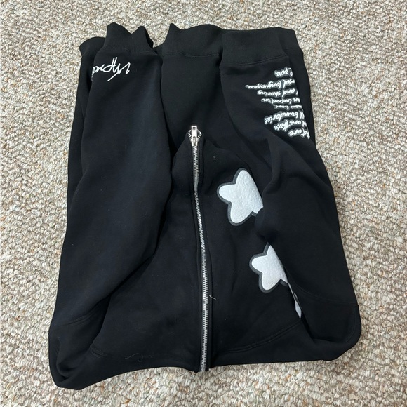Black puff print full zip - Picture 4 of 4